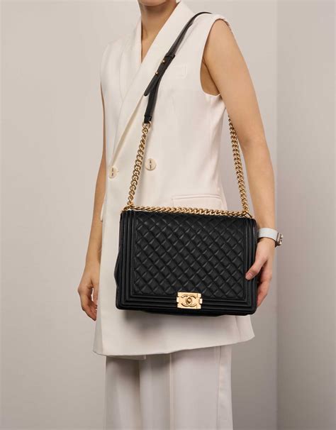 chanel large boy quilted flap bag|Chanel quilted flap bag small.